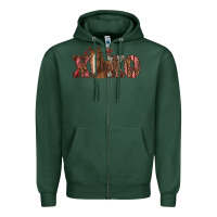 Sports Green xoxo horse Zipper Hoodie - RanaPortraitStore