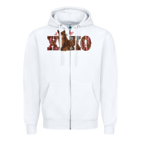 White xoxo horse Zipper Hoodie - RanaPortraitStore