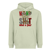 Ho Ho Holly Shit What A Year Heavyweight Hoodie | Teevron
