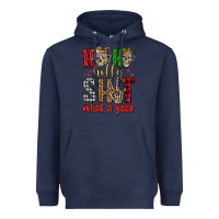Navy ho ho holly shit what a year Heavyweight Hoodie - FaDigitalArtStudio