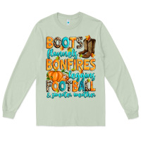 Matcha Boots flannels bonfires leggins American Football Long Sleeve Tee - RanaPortraitStore