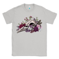 Moon Dust Boho floral raven skull Classic Tee - RanaPortraitStore