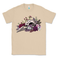 Mushroom Boho floral raven skull Classic Tee - RanaPortraitStore