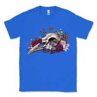 True Royal Boho floral raven skull Classic Tee - RanaPortraitStore