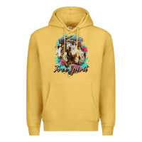 Antique Gold free spirit mustang horse Premium Hoodie - LillyAllenDesigns