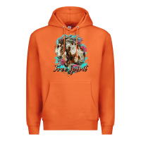 Carrot free spirit mustang horse Premium Hoodie - LillyAllenDesigns
