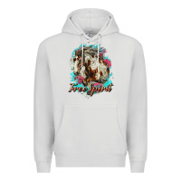 Dove Grey free spirit mustang horse Premium Hoodie - LillyAllenDesigns