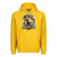 Lemon free spirit mustang horse Premium Hoodie - LillyAllenDesigns