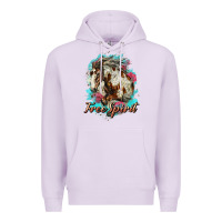 Lilac free spirit mustang horse Premium Hoodie - LillyAllenDesigns