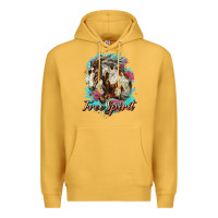 Mustard free spirit mustang horse Premium Hoodie - LillyAllenDesigns