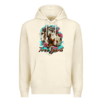 Sandshell free spirit mustang horse Premium Hoodie - LillyAllenDesigns