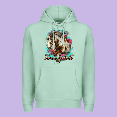 Free Spirit Mustang Horse Premium Hoodie Designed By Lillyallendesigns
