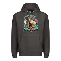 Smoke free spirit mustang horse Premium Hoodie - LillyAllenDesigns