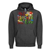 Charcoal Heather best teacher ever Zipper Hoodie - texasbilliewilder