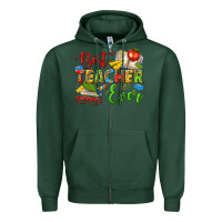 Sports Green best teacher ever Zipper Hoodie - texasbilliewilder