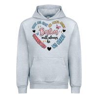 Heather Grey besties will always be Urban Hoodie - MaliasSmallBusiness