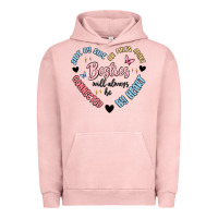 Pigment Salmon besties will always be Urban Hoodie - MaliasSmallBusiness