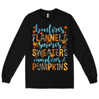 Black Bonfires flannels Long Sleeve Tee - RanaPortraitStore