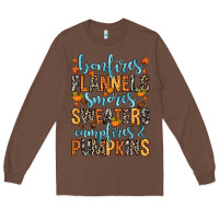 Chestnut Bonfires flannels Long Sleeve Tee - RanaPortraitStore