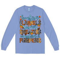 Colony Blue Bonfires flannels Long Sleeve Tee - RanaPortraitStore