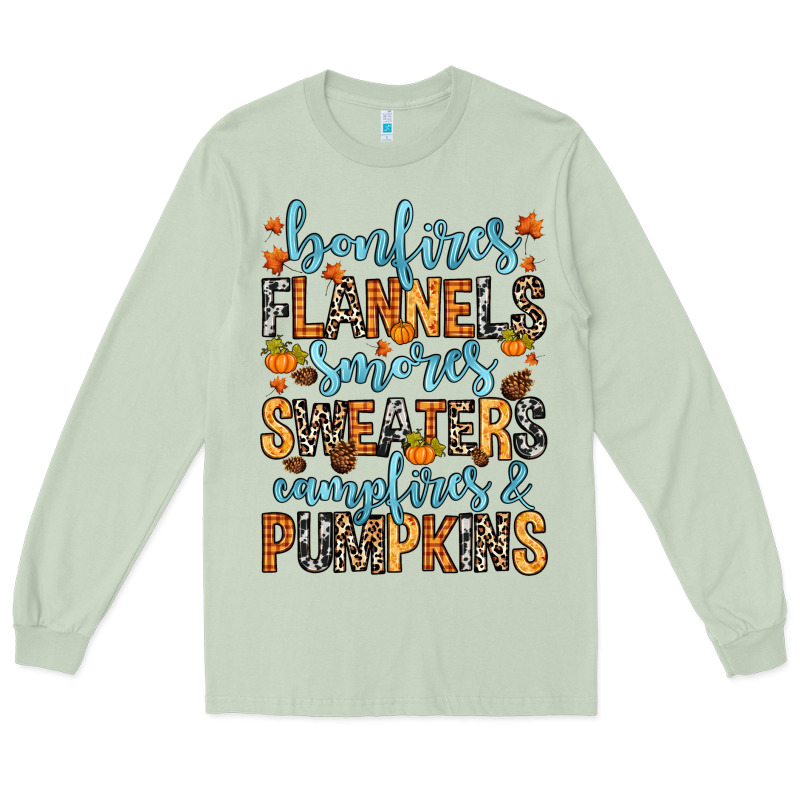 Bonfires Flannels Long Sleeve Tee by RanaPortraitStore | Teevron