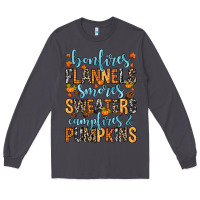 Smoke Bonfires flannels Long Sleeve Tee - RanaPortraitStore