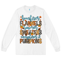 White Bonfires flannels Long Sleeve Tee - RanaPortraitStore