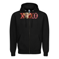 Black xoxo charolais cow Zipper Hoodie - RanaPortraitStore