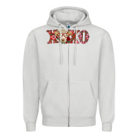 Dove Grey xoxo charolais cow Zipper Hoodie - RanaPortraitStore