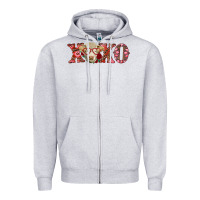 Heather Grey xoxo charolais cow Zipper Hoodie - RanaPortraitStore