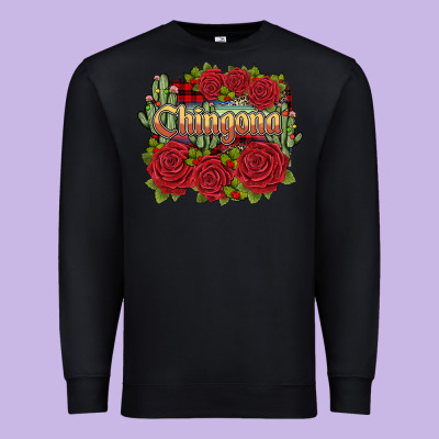 Christmas Chingona Premium Sweatshirt Designed By Jahusdesignshop