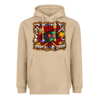 Mushroom hockey christmas with lights and stars Heavyweight Hoodie - FaDigitalArtStudio