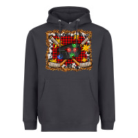 Smoke hockey christmas with lights and stars Heavyweight Hoodie - FaDigitalArtStudio