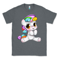 Charcoal Heather pride cute unicorn Classic Tee - texasbilliewilder