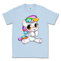 Dusty Blue pride cute unicorn Classic Tee - texasbilliewilder