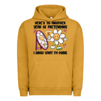 Pigment Peanut Butter here's to another year of pretending i know what i Urban Hoodie - MaliasSmallBusiness