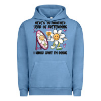 Pigment Pebble Blue here's to another year of pretending i know what i Urban Hoodie - MaliasSmallBusiness