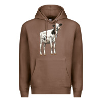 Chestnut Holstein Heifer Premium Hoodie - LillyAllenDesigns