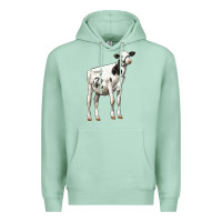 Seafoam Holstein Heifer Premium Hoodie - LillyAllenDesigns