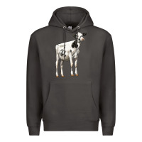Smoke Holstein Heifer Premium Hoodie - LillyAllenDesigns