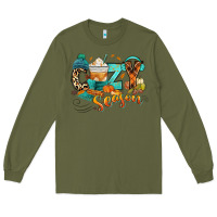 Army Green Cozy season Fall Long Sleeve Tee - RanaPortraitStore