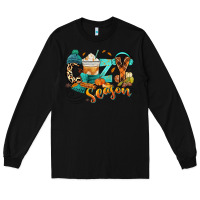 Black Cozy season Fall Long Sleeve Tee - RanaPortraitStore