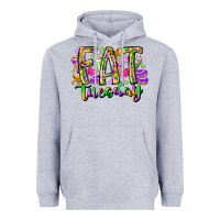 Heather Grey fat tuesday Heavyweight Hoodie - RacoonDesign