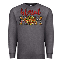 Charcoal Heather Christmas blessed mom Premium Sweatshirt - JahusDesignShop