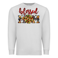 Dove Grey Christmas blessed mom Premium Sweatshirt - JahusDesignShop