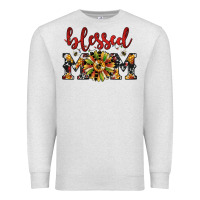 Oatmeal Heather Christmas blessed mom Premium Sweatshirt - JahusDesignShop