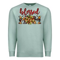Seafoam Christmas blessed mom Premium Sweatshirt - JahusDesignShop