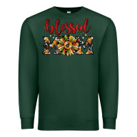 Sports Green Christmas blessed mom Premium Sweatshirt - JahusDesignShop