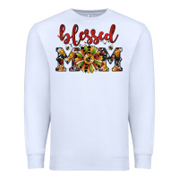 White Christmas blessed mom Premium Sweatshirt - JahusDesignShop