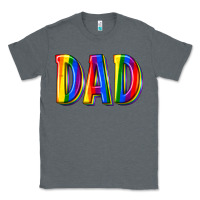 Charcoal Heather pride dad Classic Tee - texasbilliewilder